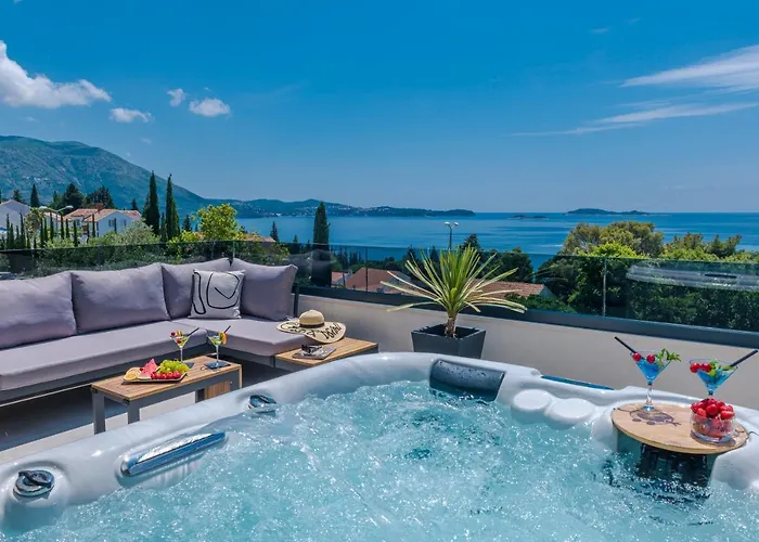 K&n Luxapartment - Jacuzzi And Magnificent Sea View Appartamento Mlini